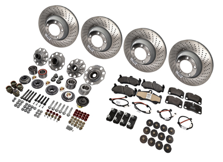 Central locking wheel bolt, wheel nut set, for Turbo / GT2 / GT3 without PCCB ceramic brake - 99704460298